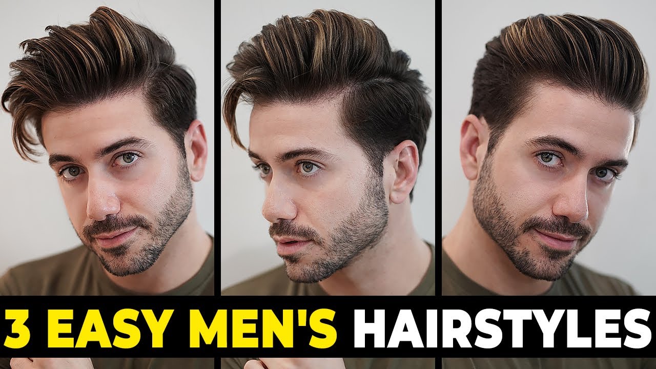 3 EASY HAIRSTYLES FOR MEN | Men’s Hairstyle Tutorial | Alex Costa