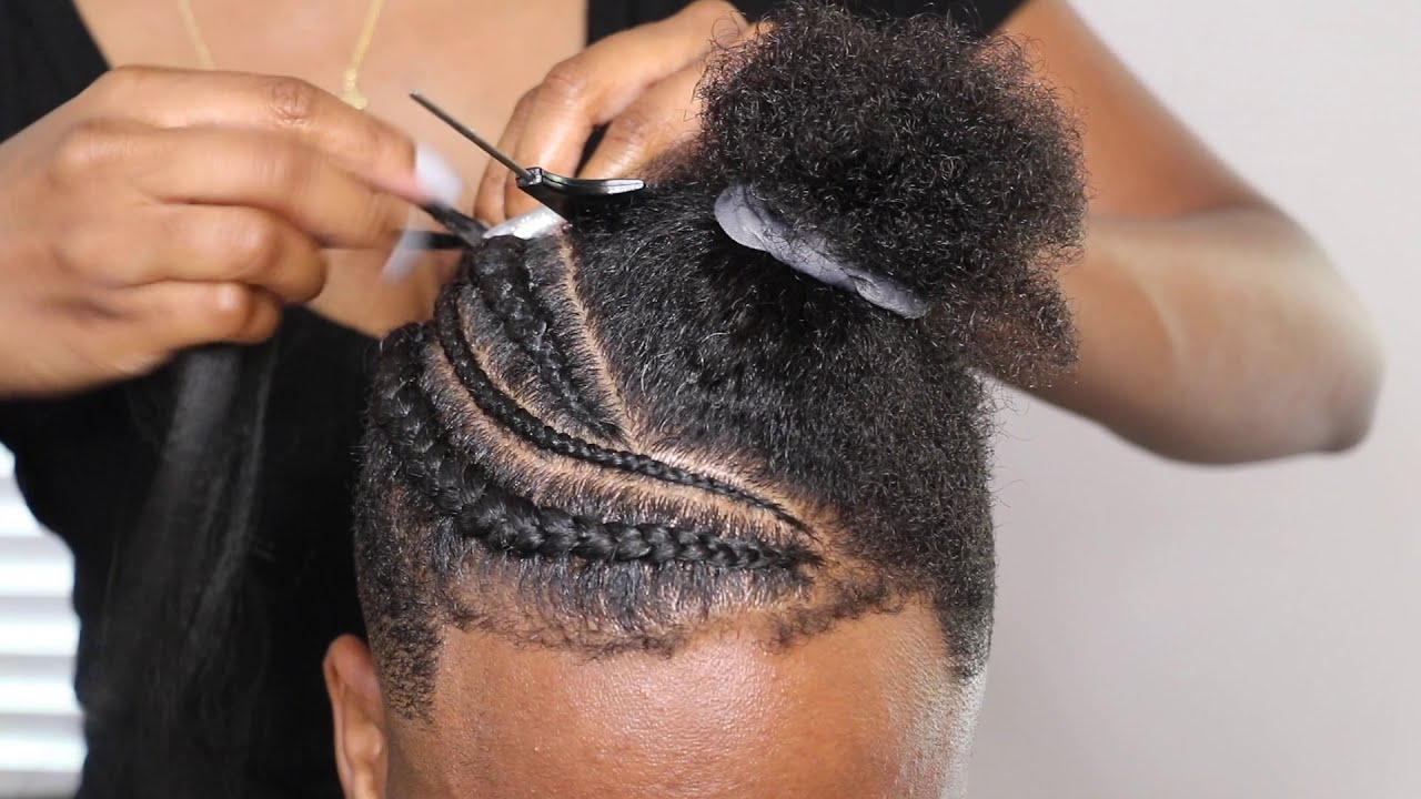 ::..How To Do: Men’s Braids With A High Top Fade (Braids Hairstyles with Braiding Hair Added)