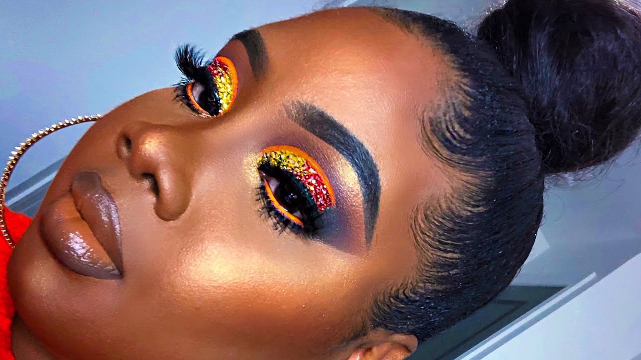 DRAMATIC SUNSET MAKEUP TUTORIAL | MAKEUP FOR BLACK WOMEN