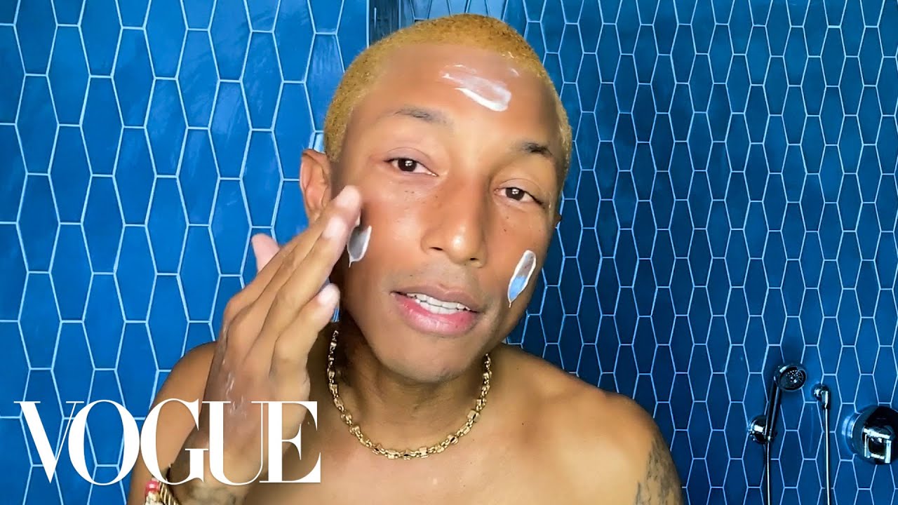 Pharrell’s Morning Skin-Care Routine | Beauty Secrets | Vogue