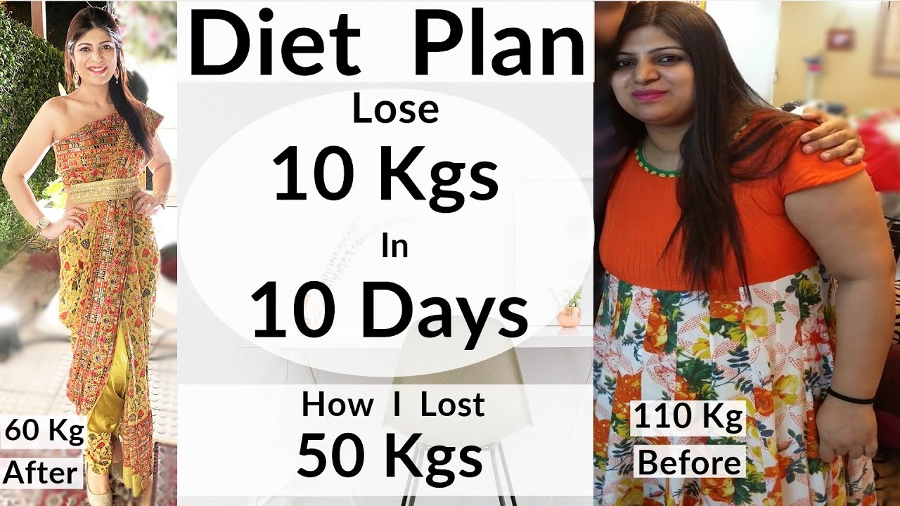 Diet Plan To Lose Weight Fast In Hindi | Lose 10 Kgs In 10 Days