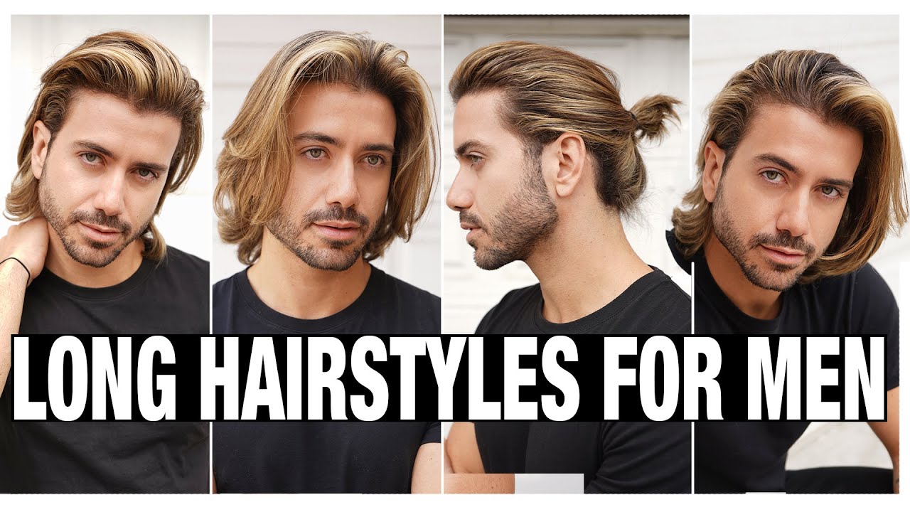 4 LONG HAIRSTYLES FOR MEN 2021 | Men’s Hair Tutorial