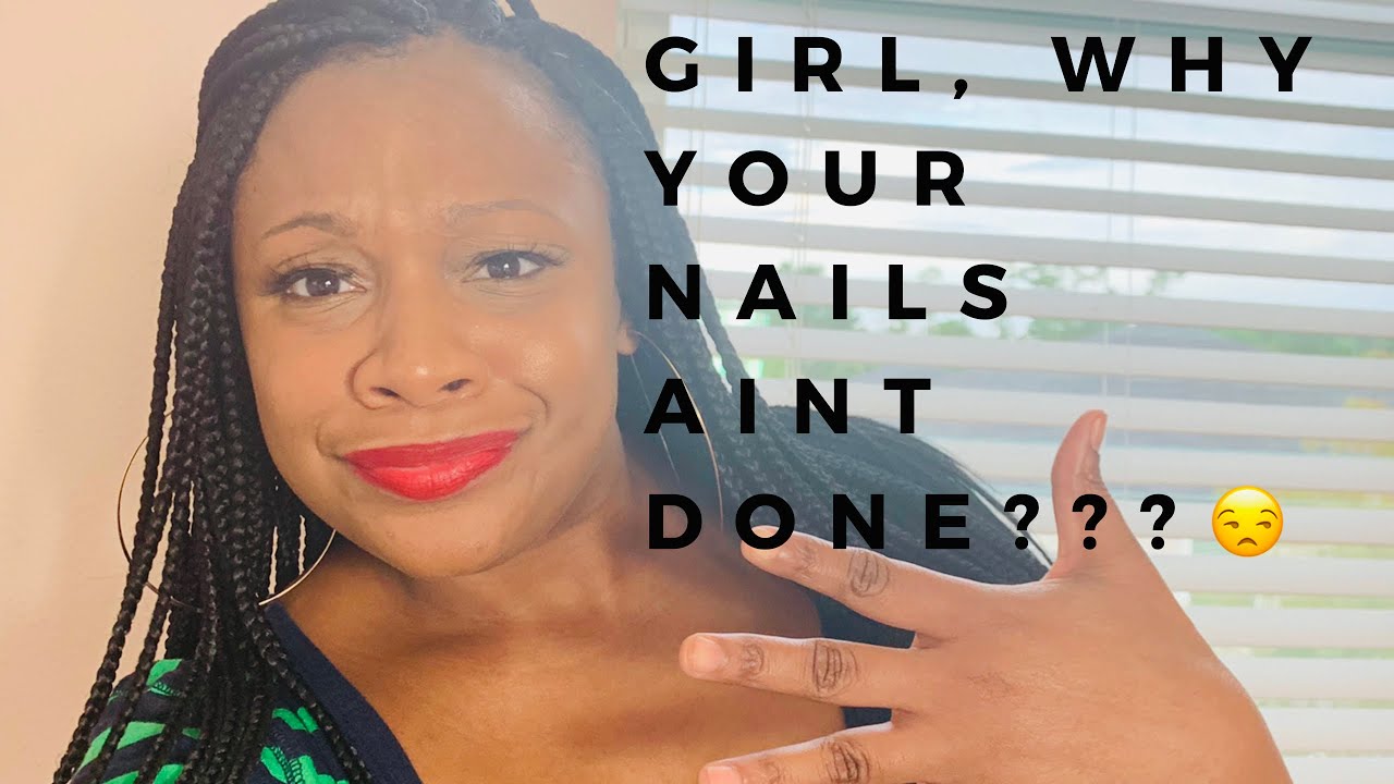 WHY I STOP GETTING MY NAILS DONE???//10 MINUTE MANICURE!!