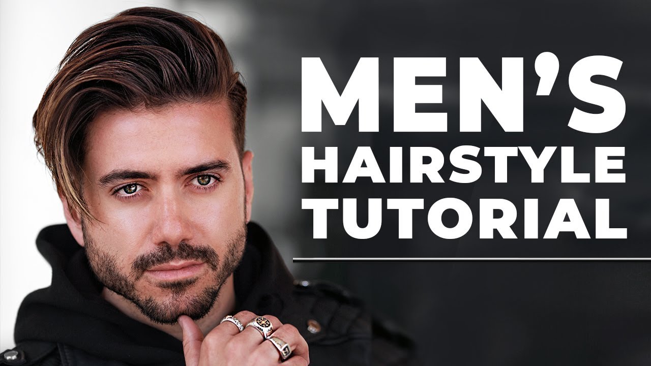 Men’s Hairstyle Side Swept Tutorial | Men’s Hairstyle 2018 | ALEX COSTA