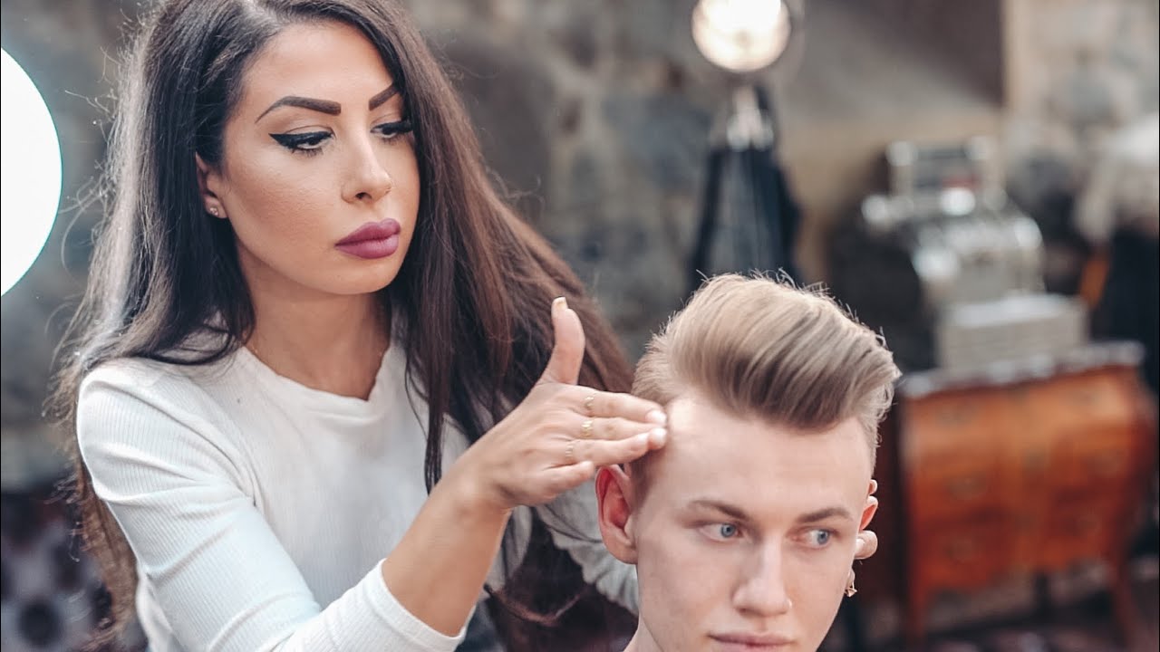 TALENTED Female barber – Men’s Hairstyle