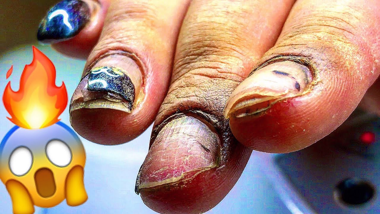 STUDENTS WERE SHOCKED TO SEE #HARDWORKER WOMANS NAILS and SCATTERED! RUSSIAN NAILS #TRANSFORMATION