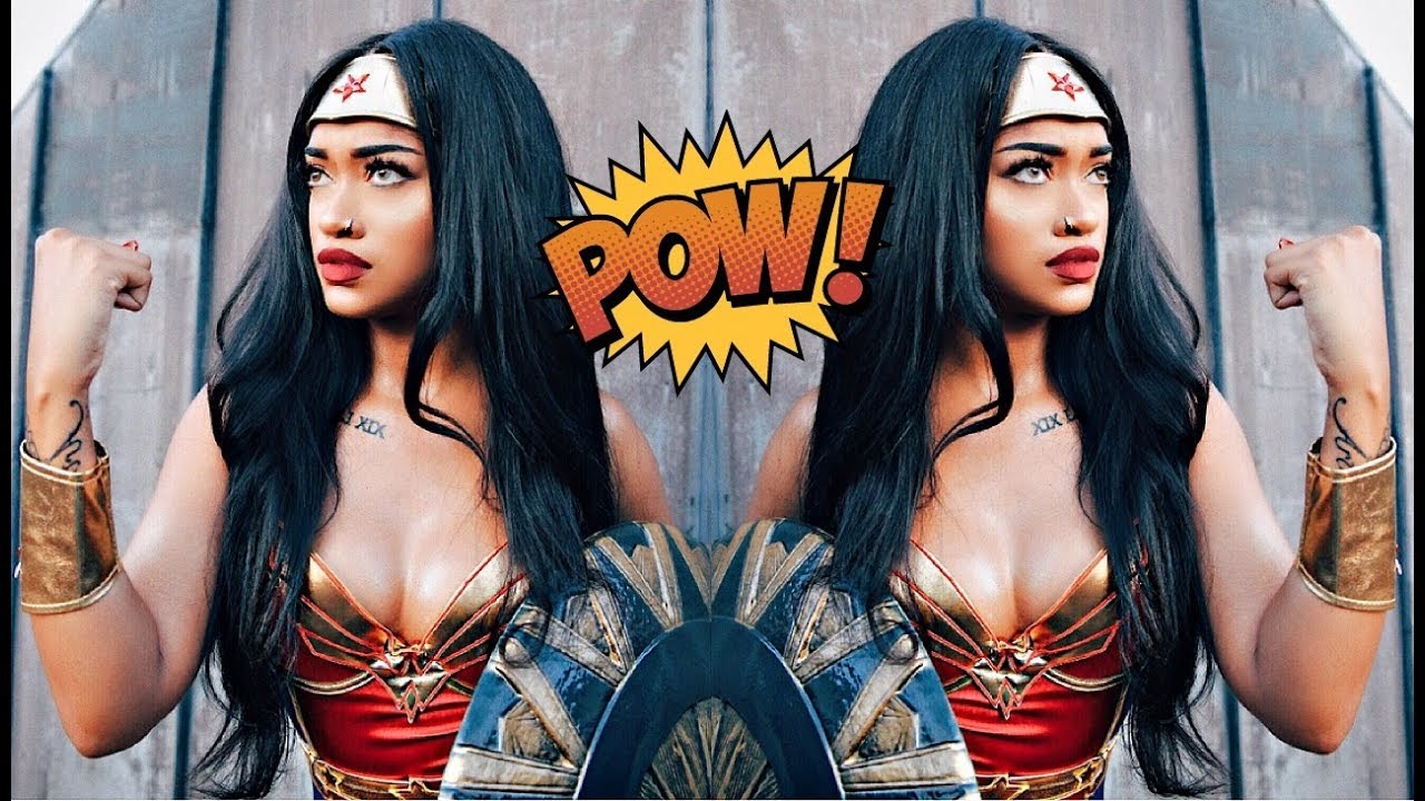 Black Wonder Woman Halloween Makeup Tutorial | Bri Hall