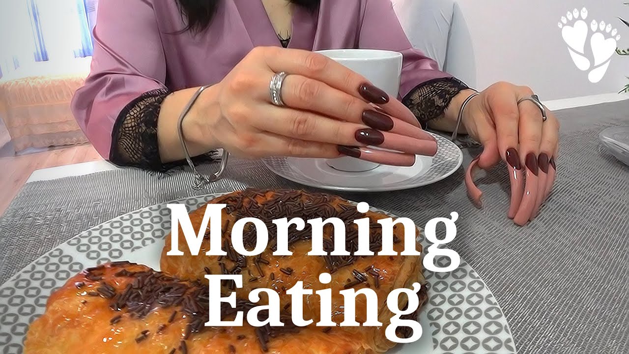 MORNING EATING  Long Nails