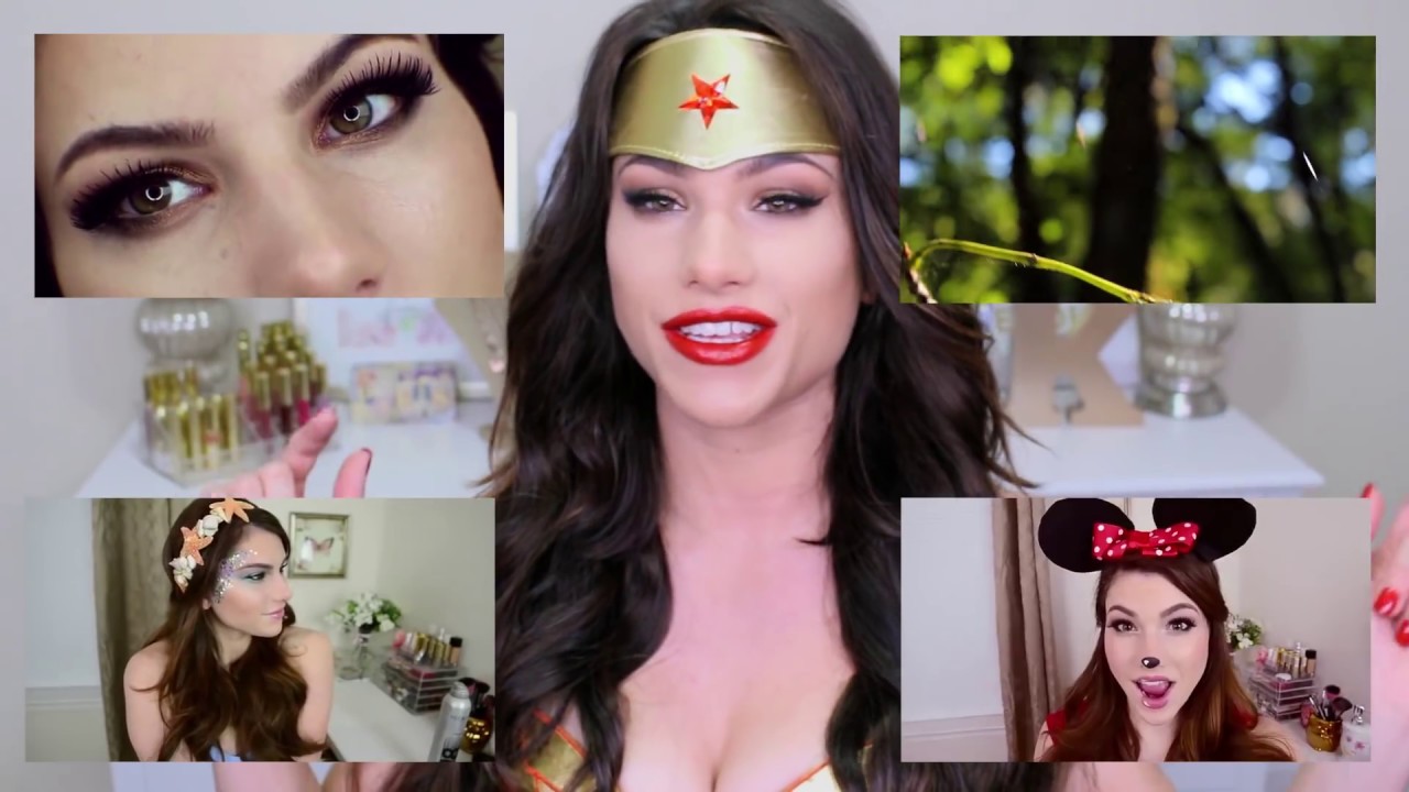 Wonder Woman HALLOWEEN Makeup Tutorial! + Costume Outfit Idea & Hair!