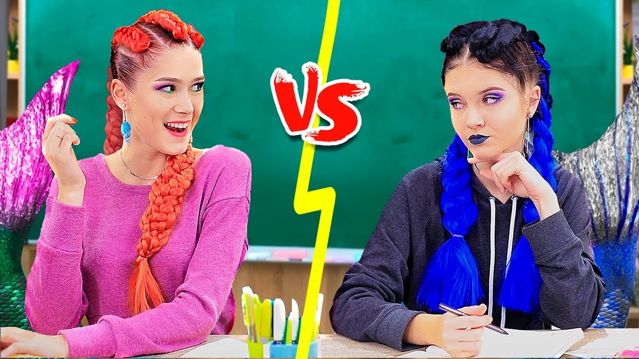 9 DIY Good Mermaid vs Bad Mermaid School Supplies