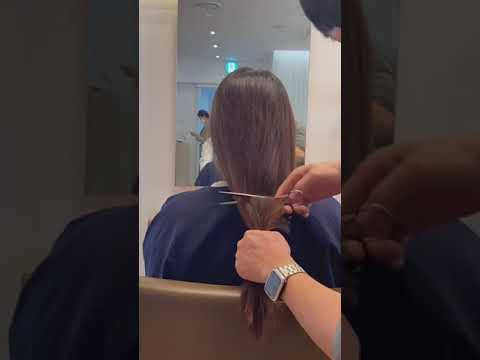 womem long pony chopped | women long haircut | haircut women | trending hairstyle |