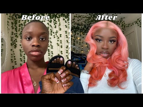 Extreme 24 Hour Glow Up Transformation | Maintenance Vlog, Pink Hair, Dark Skin Makeup Ft Ebin NY