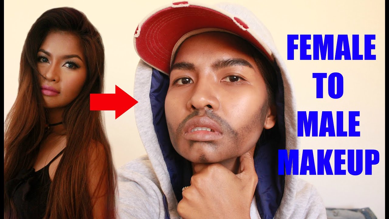 FEMALE TO MALE MAKEUP TRANSFORMATION TUTORIAL (Woman to Man)