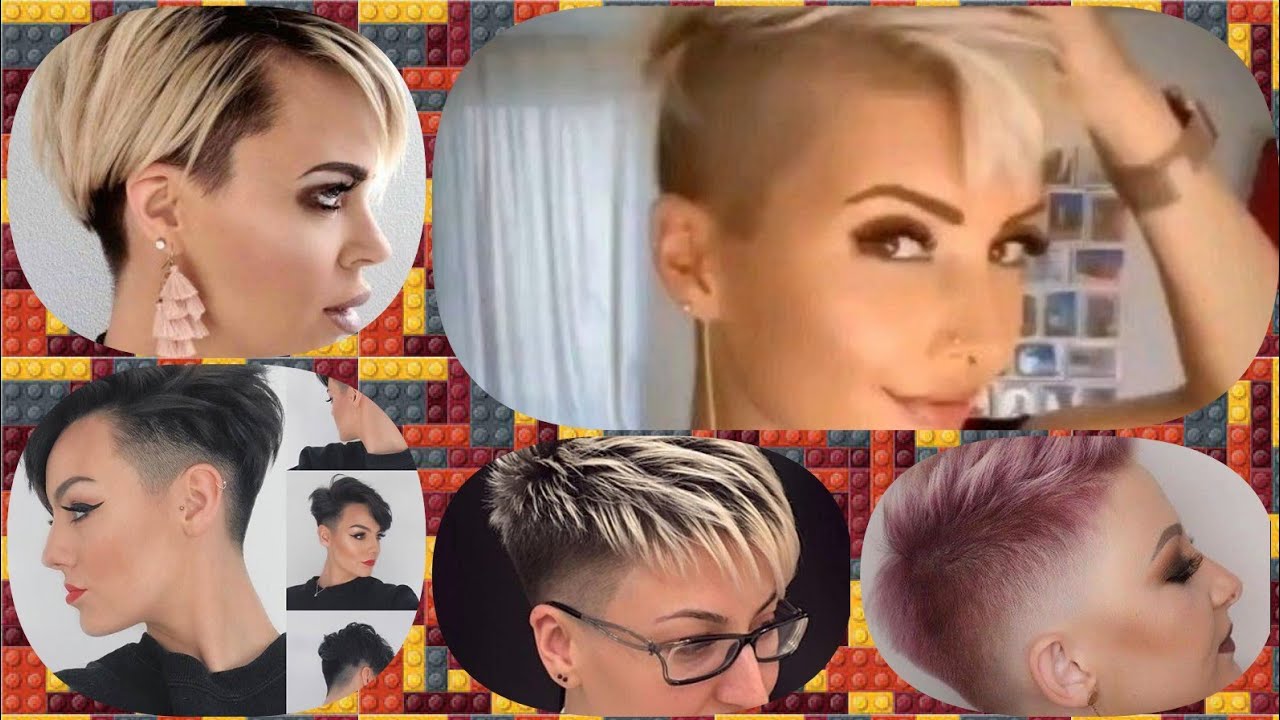 Women’s Undercut Haircuts//Idea’s Short Easy Hairstyle