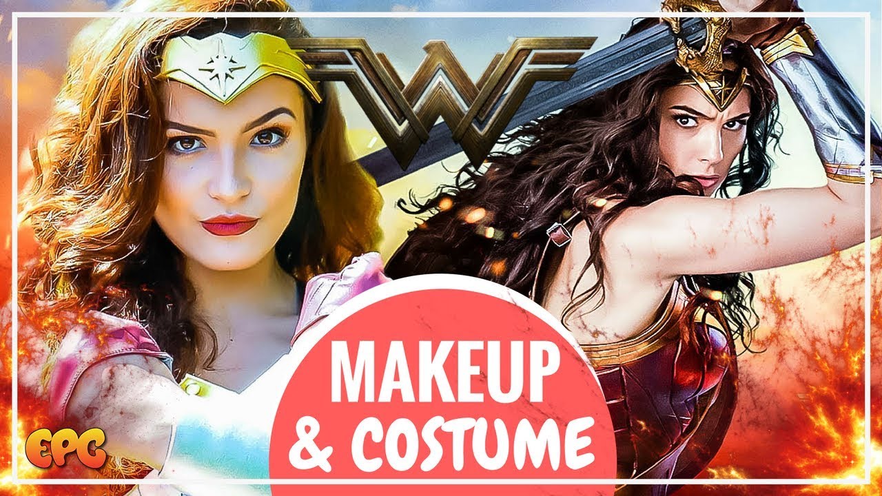 Wonder Woman DIY Cosplay Makeup Tutorial | Complete Breastplate Costume