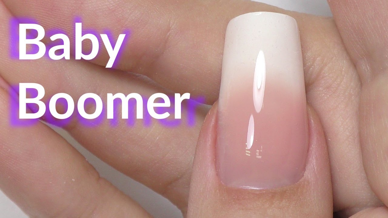 Gel Baby Boomer Nails Manicure Tutorial