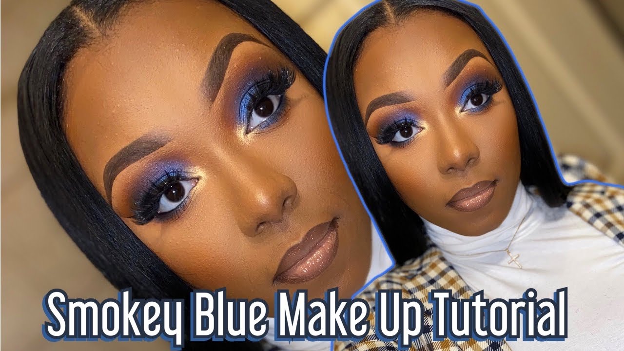 SMOKEY BLUE EYE TUTORIAL: My Man Eat Off Paper Plates | Rolemodel