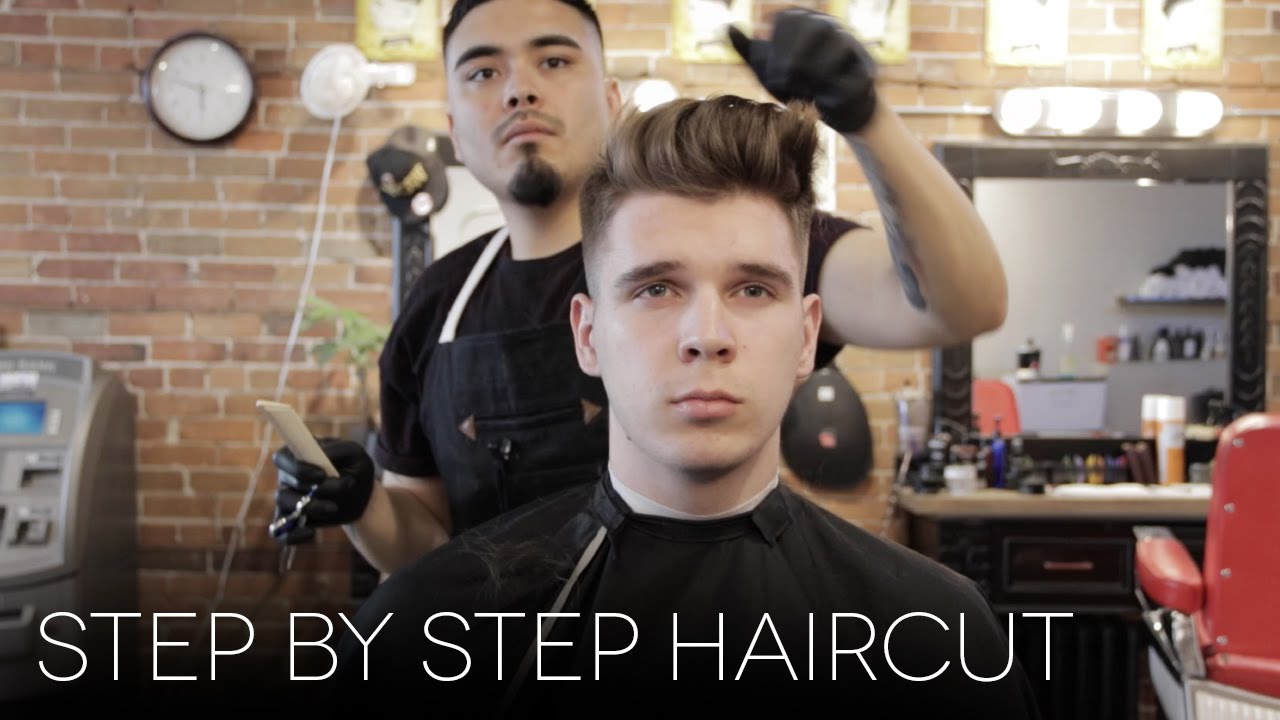 Men’s Step by Step Faded Haircut | Modern Quiff Hairstyle for Summer