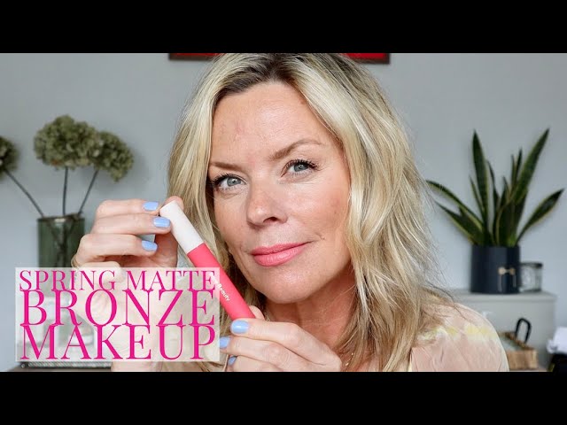 Spring matte bronze makeup tutorial,