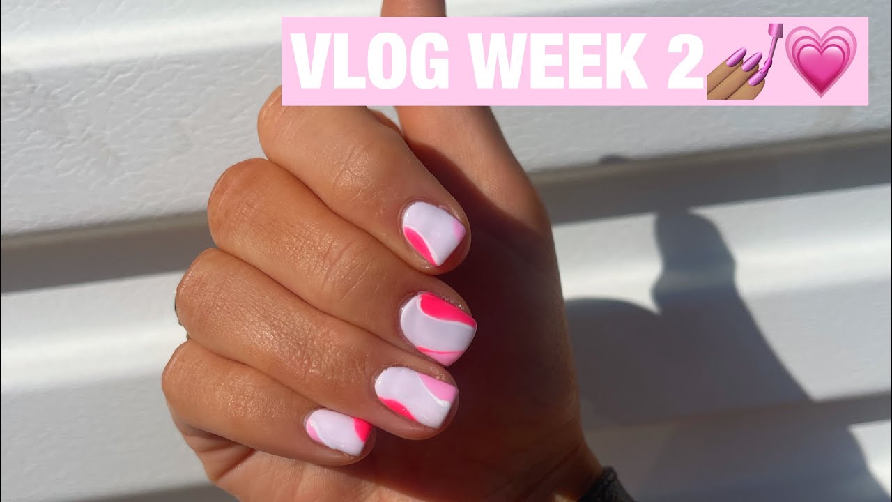 Vlog week 2- a chill week & new nails