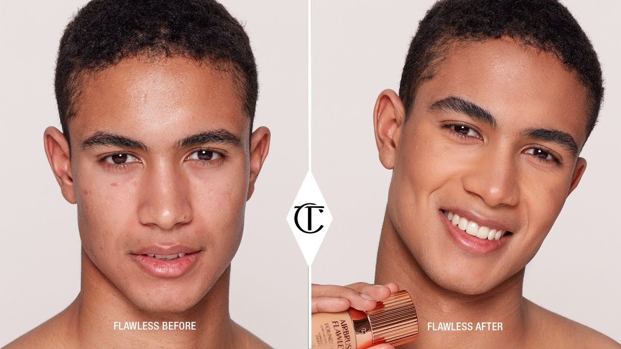 Natural Makeup for Men – How to Apply Foundation Flawlessly | Charlotte Tilbury
